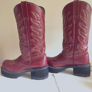 John Fluevog Platform Cowboy High Boots